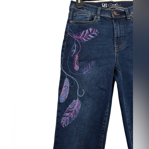 DG 2 Embroidered Straight Leg Jeans - Picture 6 of 12